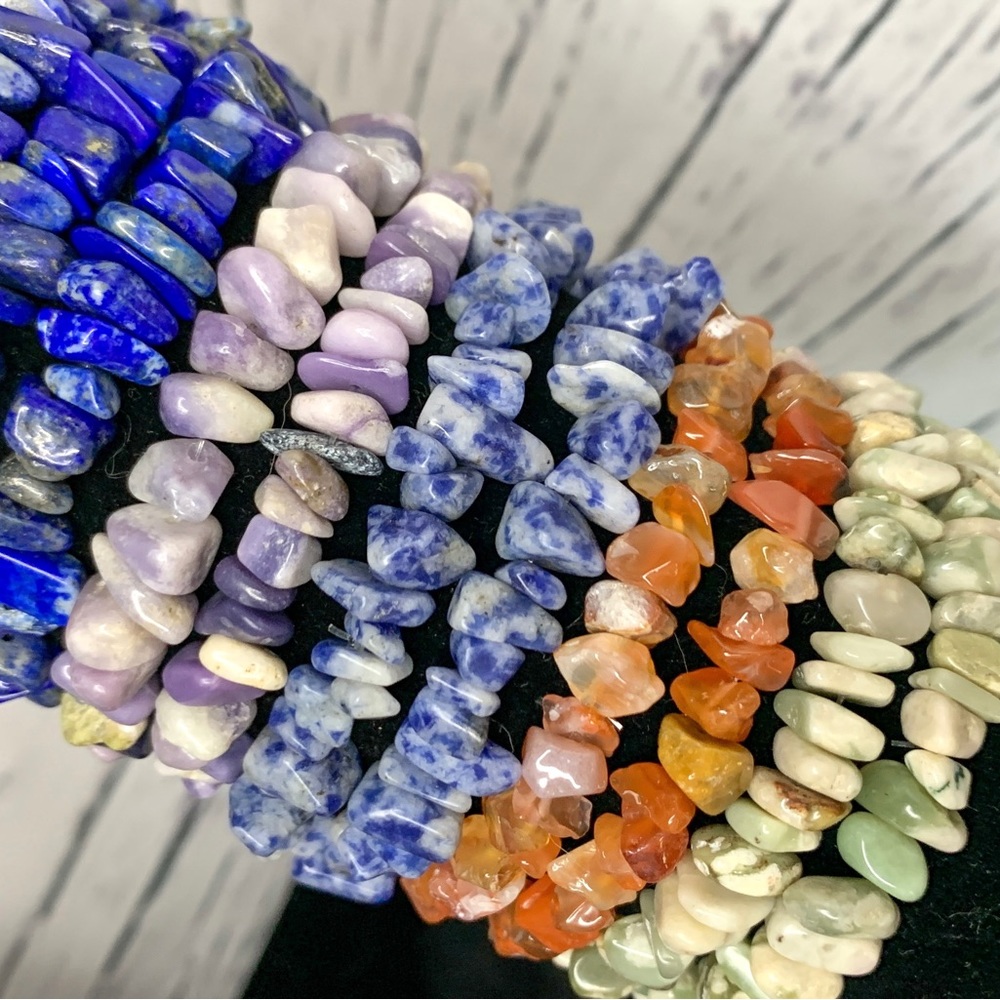 Green Flower Agate Bracelet • Calming Bracelet • Handmade Agate Jewelry •